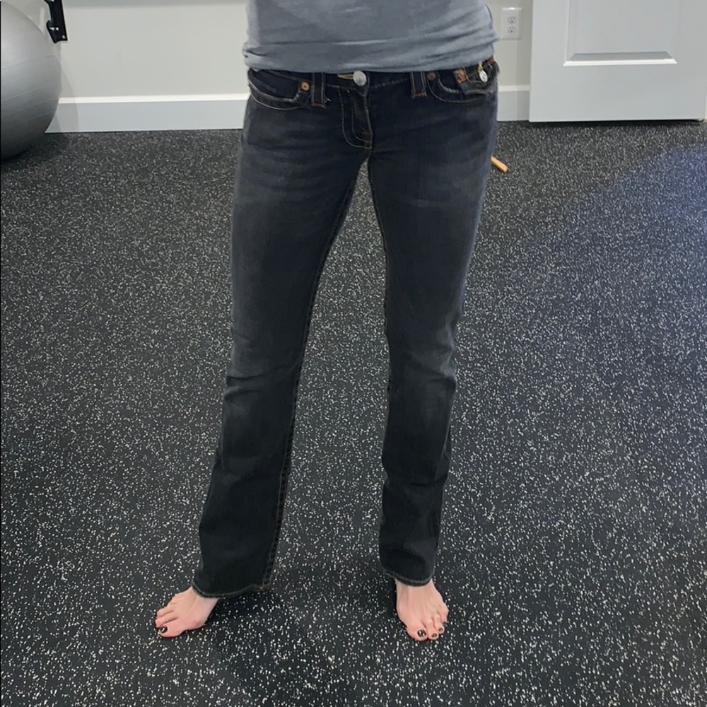 True Religion billy, black wash, size 28 jeans